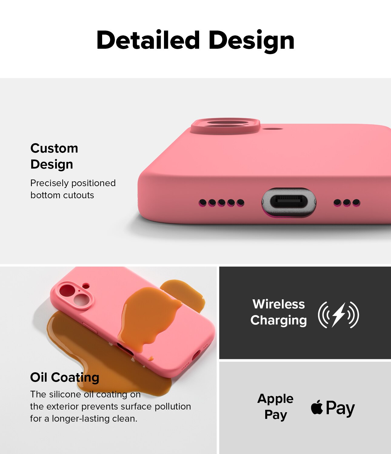 iPhone 16 Silicone Magnetic Case Pink