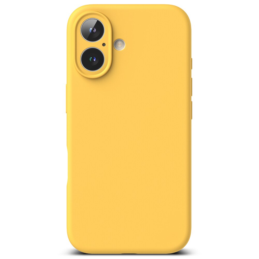 iPhone 16 Silicone Magnetic Case Yellow