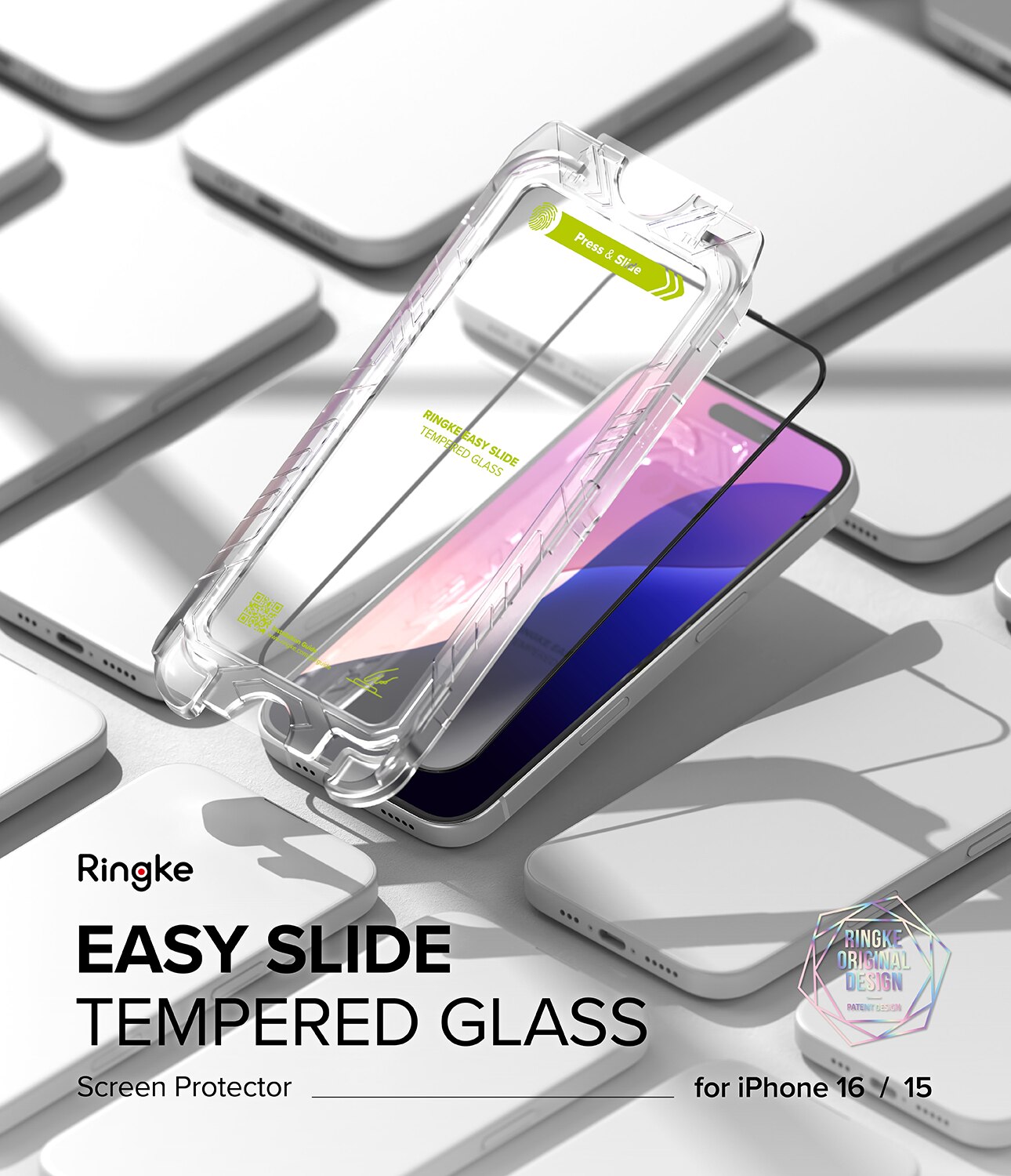 iPhone 15 Easy Slide Glass (2-pack)