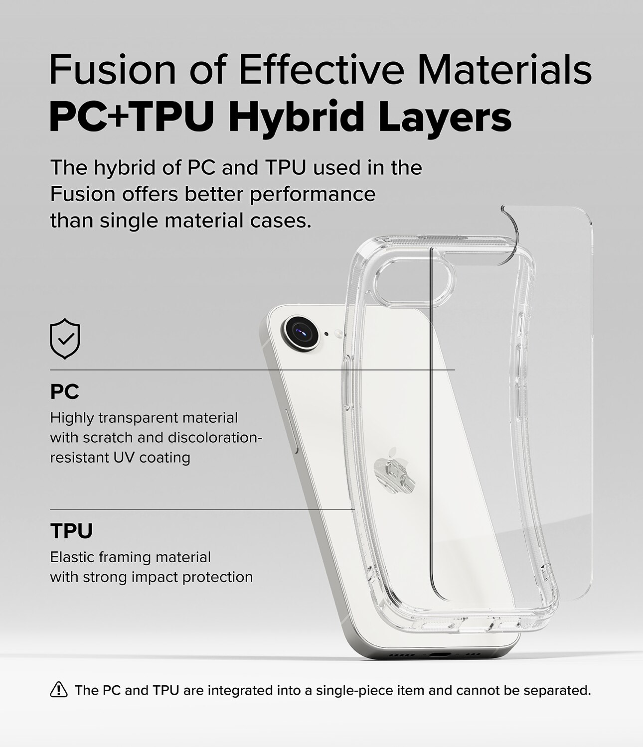 iPhone SE 4 Fusion Case Clear