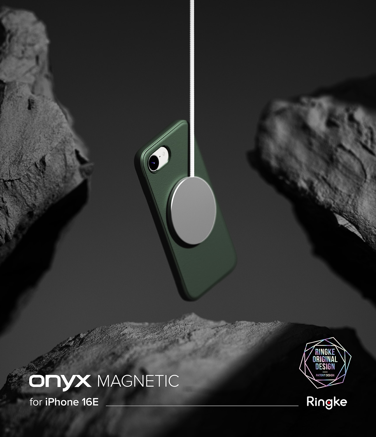 iPhone 16e Onyx Magnetic Case Dark Green