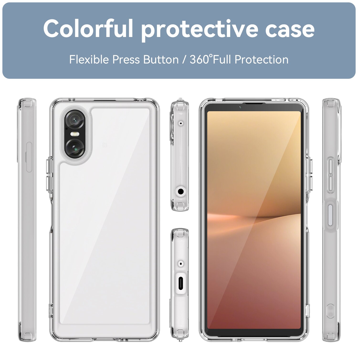 Sony Xperia 10 VI Hybrid Case Transparent