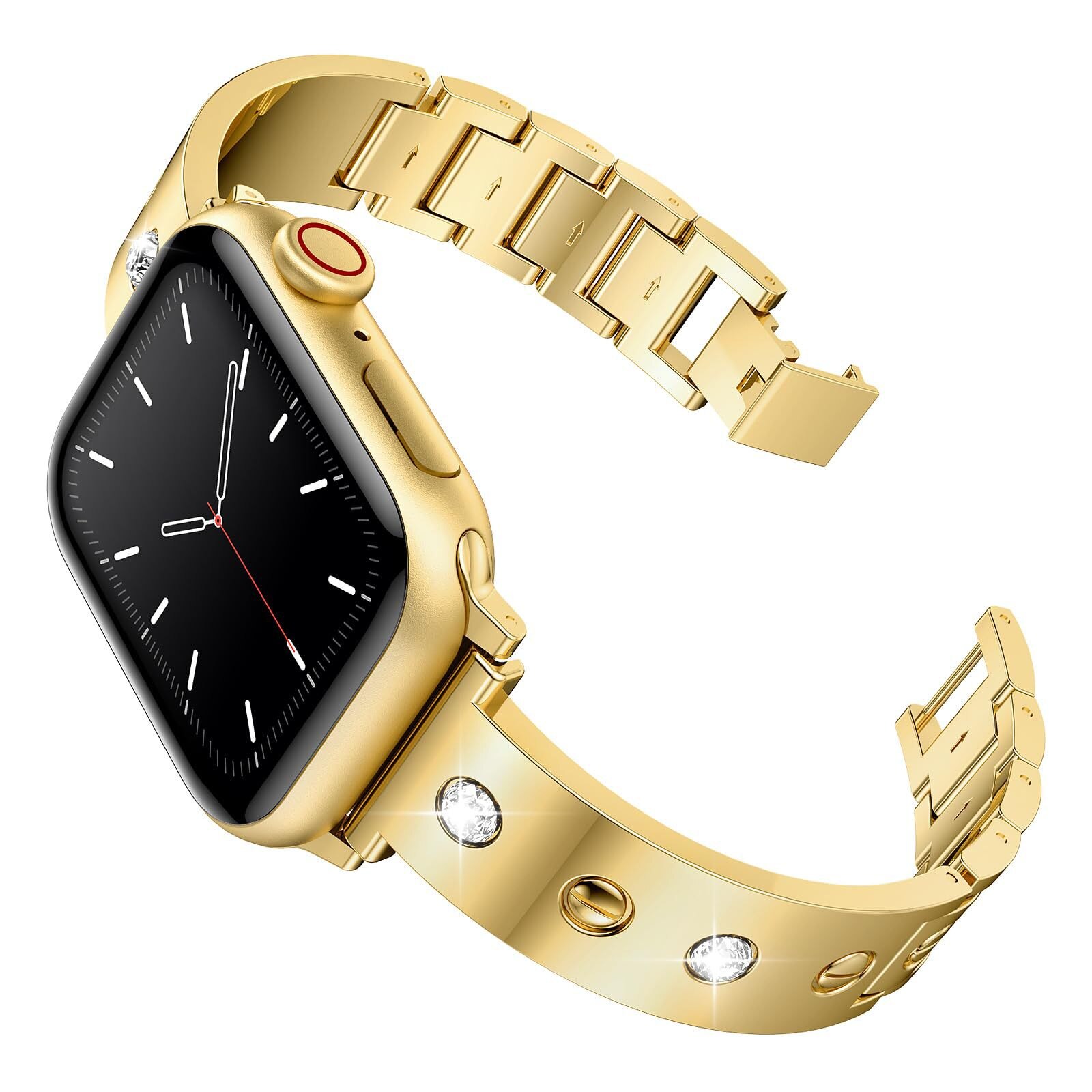 Apple Watch 41mm Series 7 Bangle Diamond Bracelet Gold