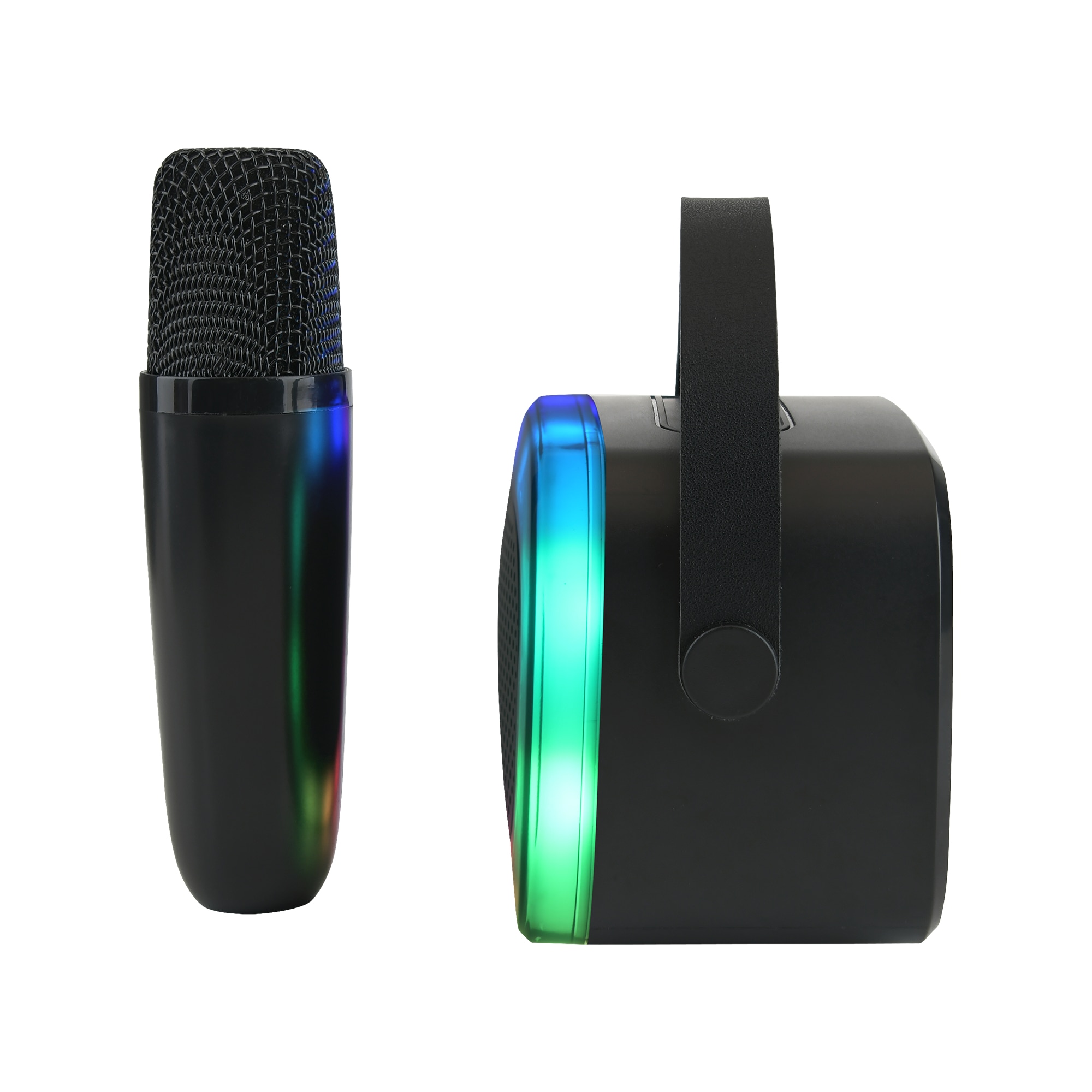 Karaoke speaker with wireless microphone Black