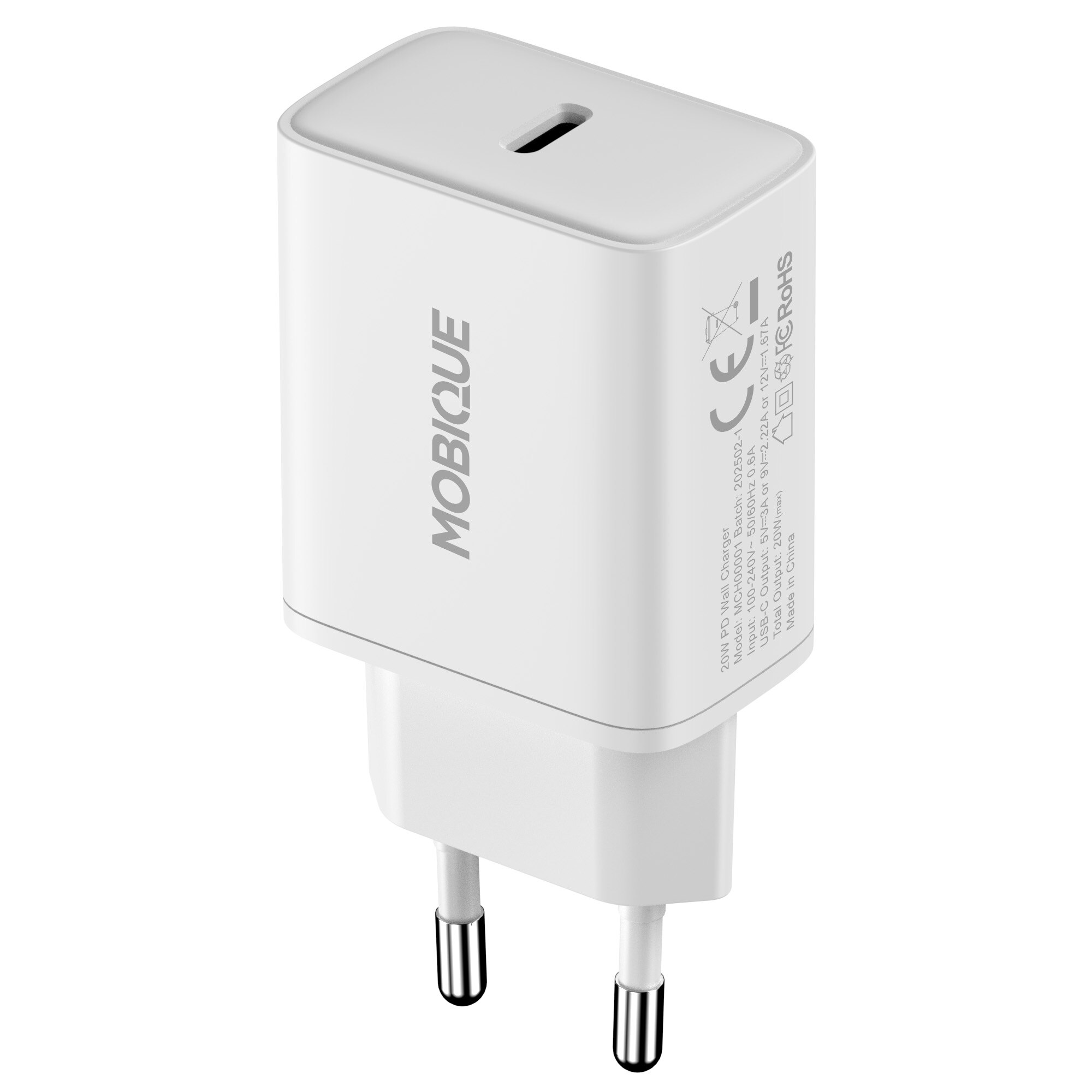 Wall Charger USB-C 20W PD White