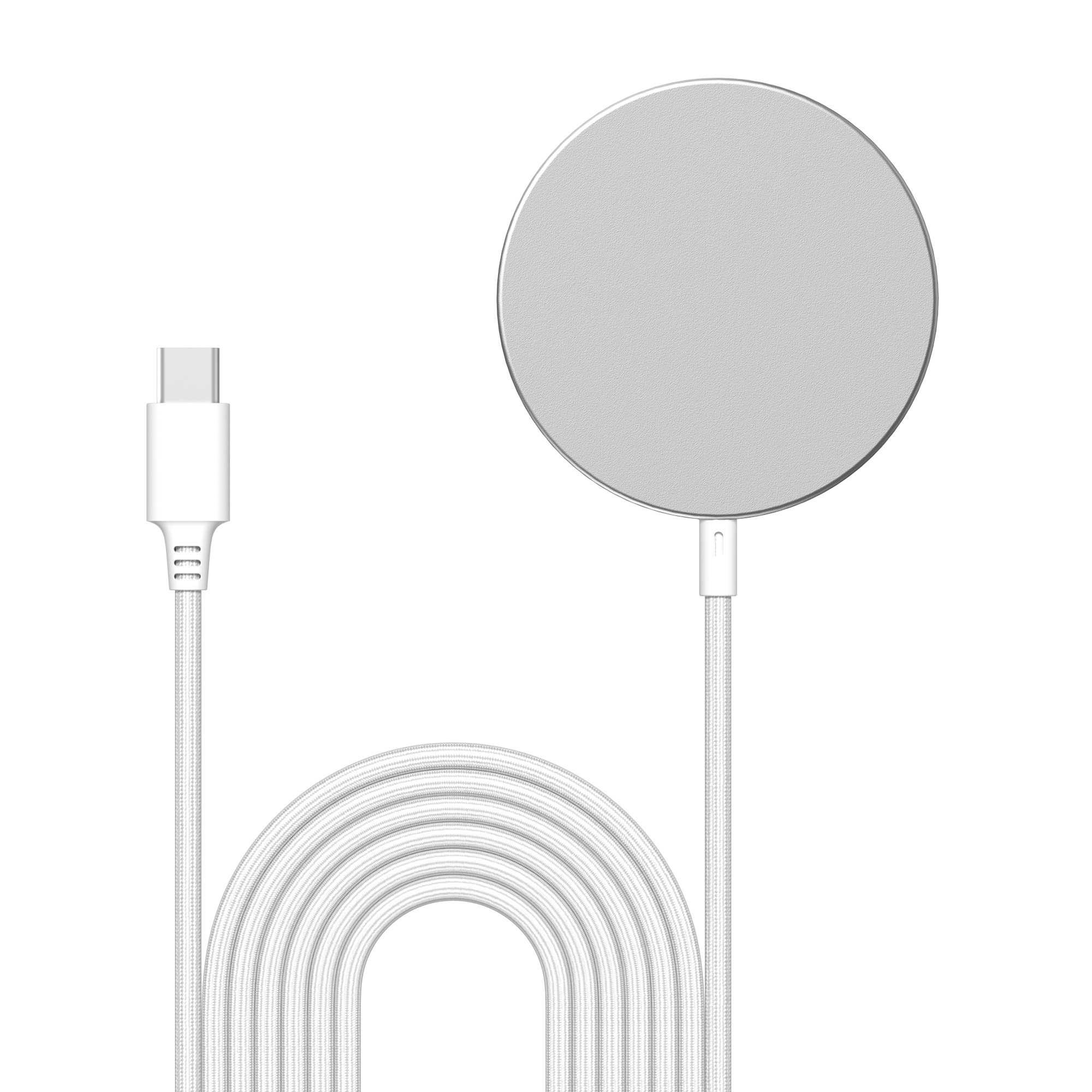 Apple iPhone 14 Plus Qi2 15W MagSafe Wireless Charging Pad White