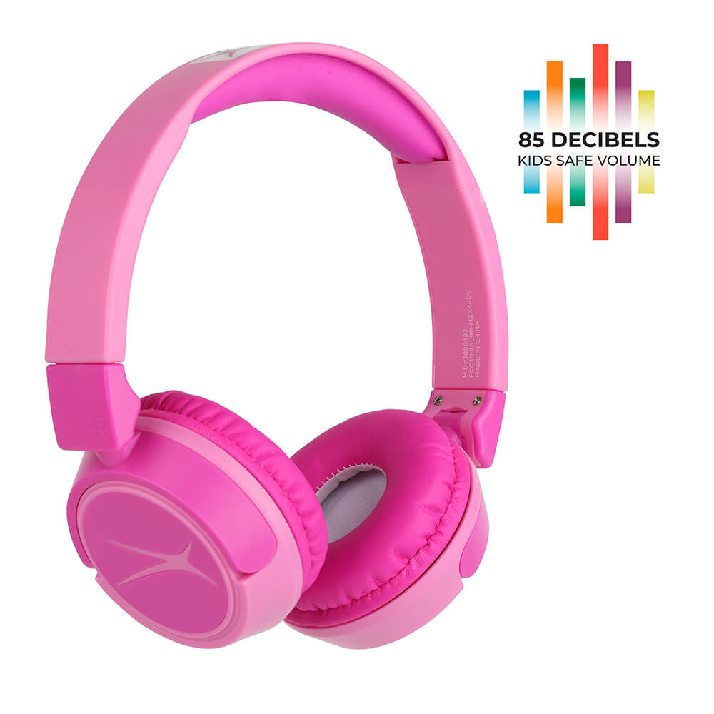 Wireless On-Ear Kids Headphones 2-in-1 Pink