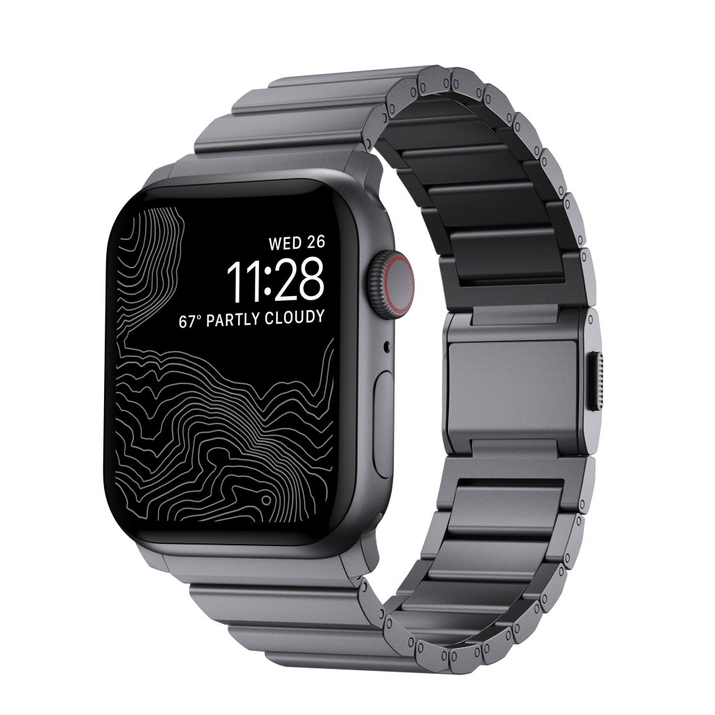 Nomad Aluminum Band Apple Watch 42/44/45/49 mm Space Gray