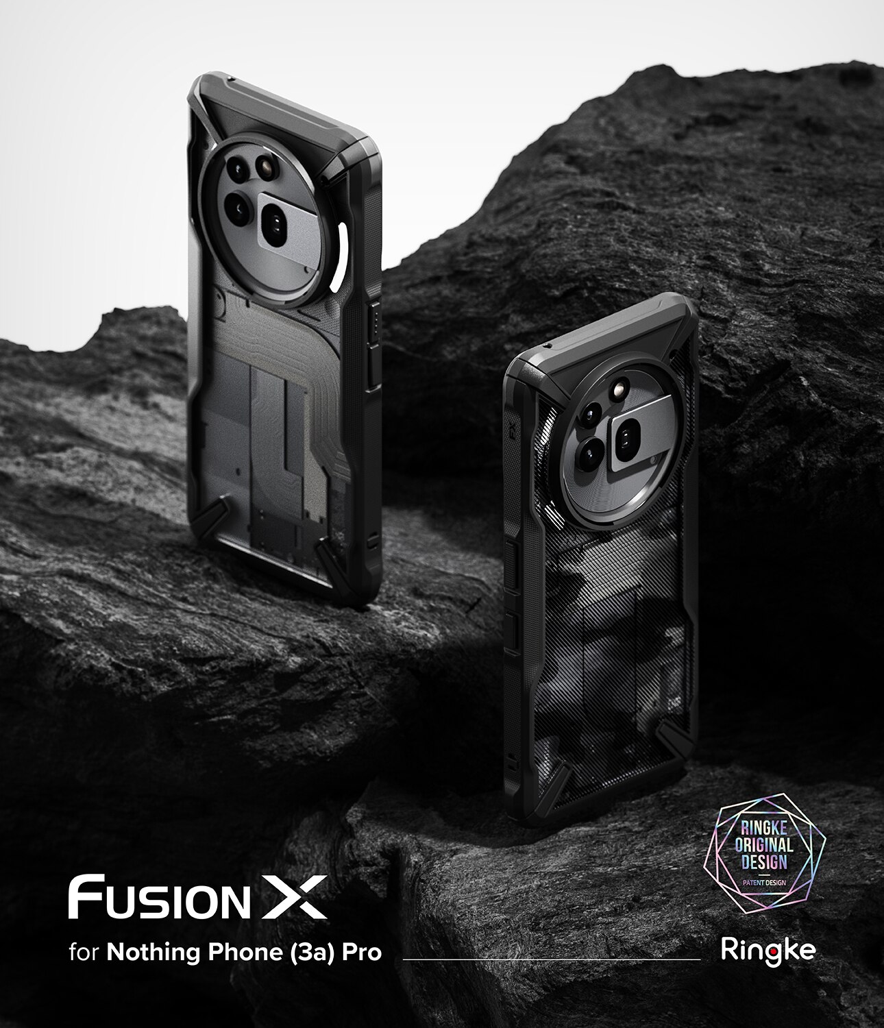 Nothing Phone 3a Pro Fusion X Case Black