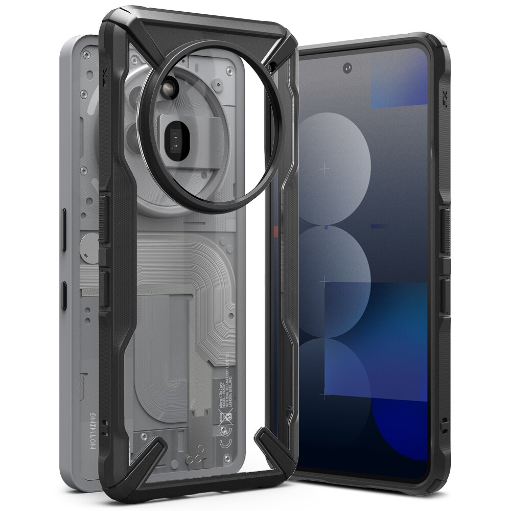 Nothing Phone 3a Pro Fusion X Case Black