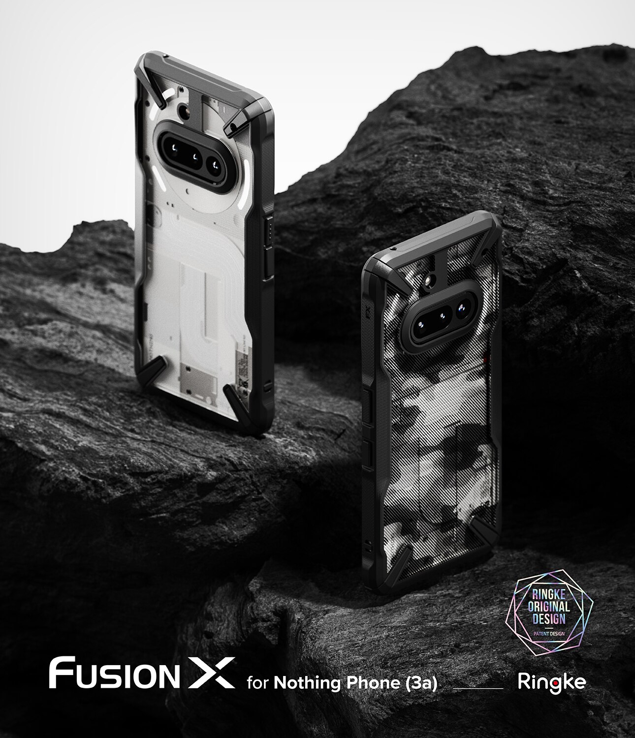 Nothing Phone 3a Fusion X Case Black