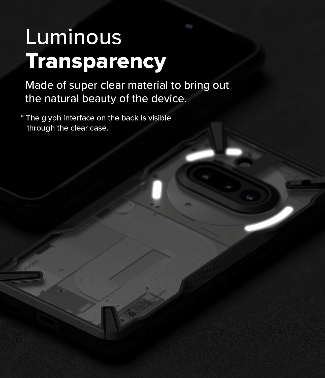 Nothing Phone 3a Fusion X Case Black