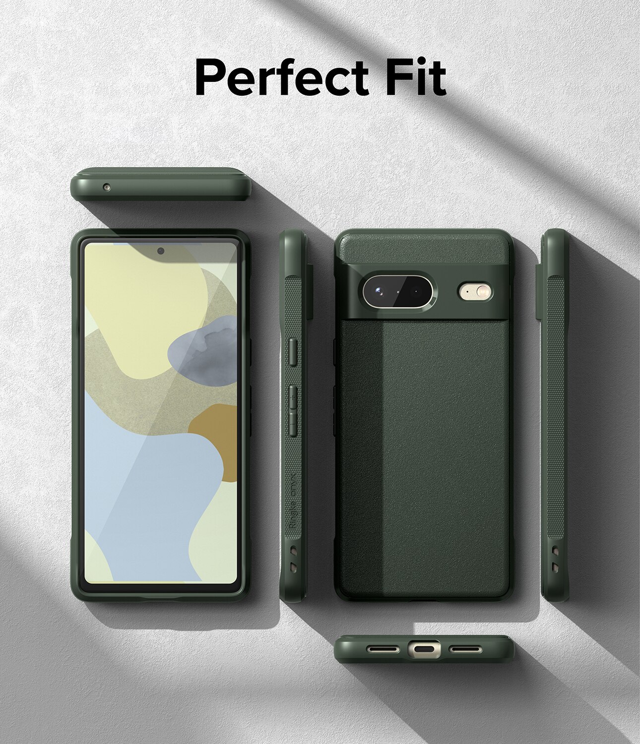 Google Pixel 7a Onyx Case Dark Green