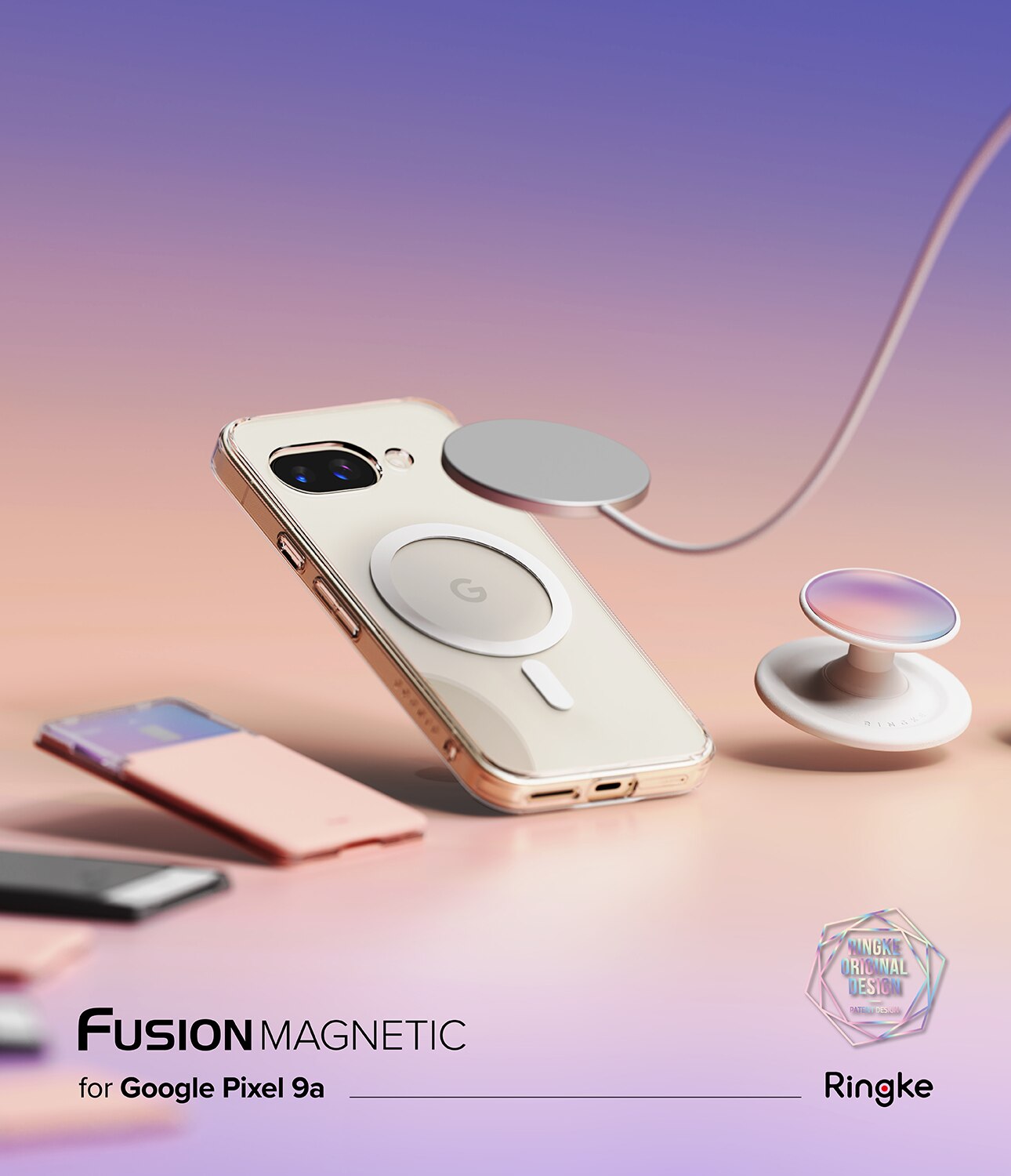 Google Pixel 9a Fusion Magnetic Case Transparent