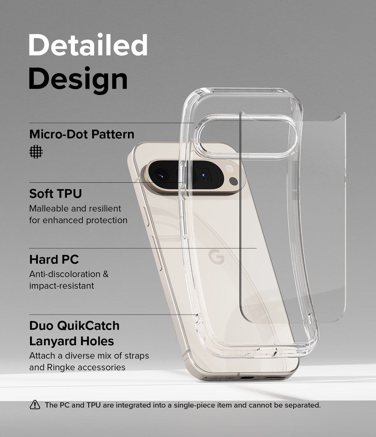 Google Pixel 9 Pro XL Fusion Case Clear