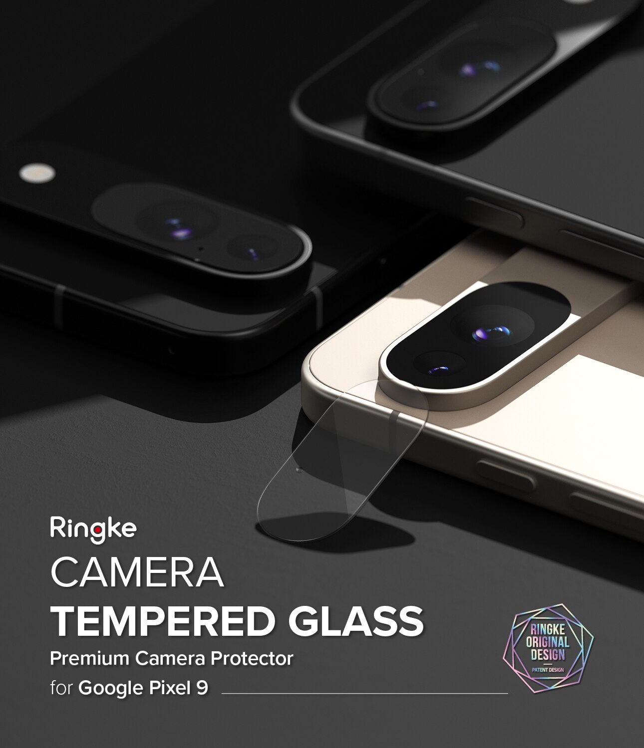 Google Pixel 9 Camera Protector Glass (3-pack) Transparent