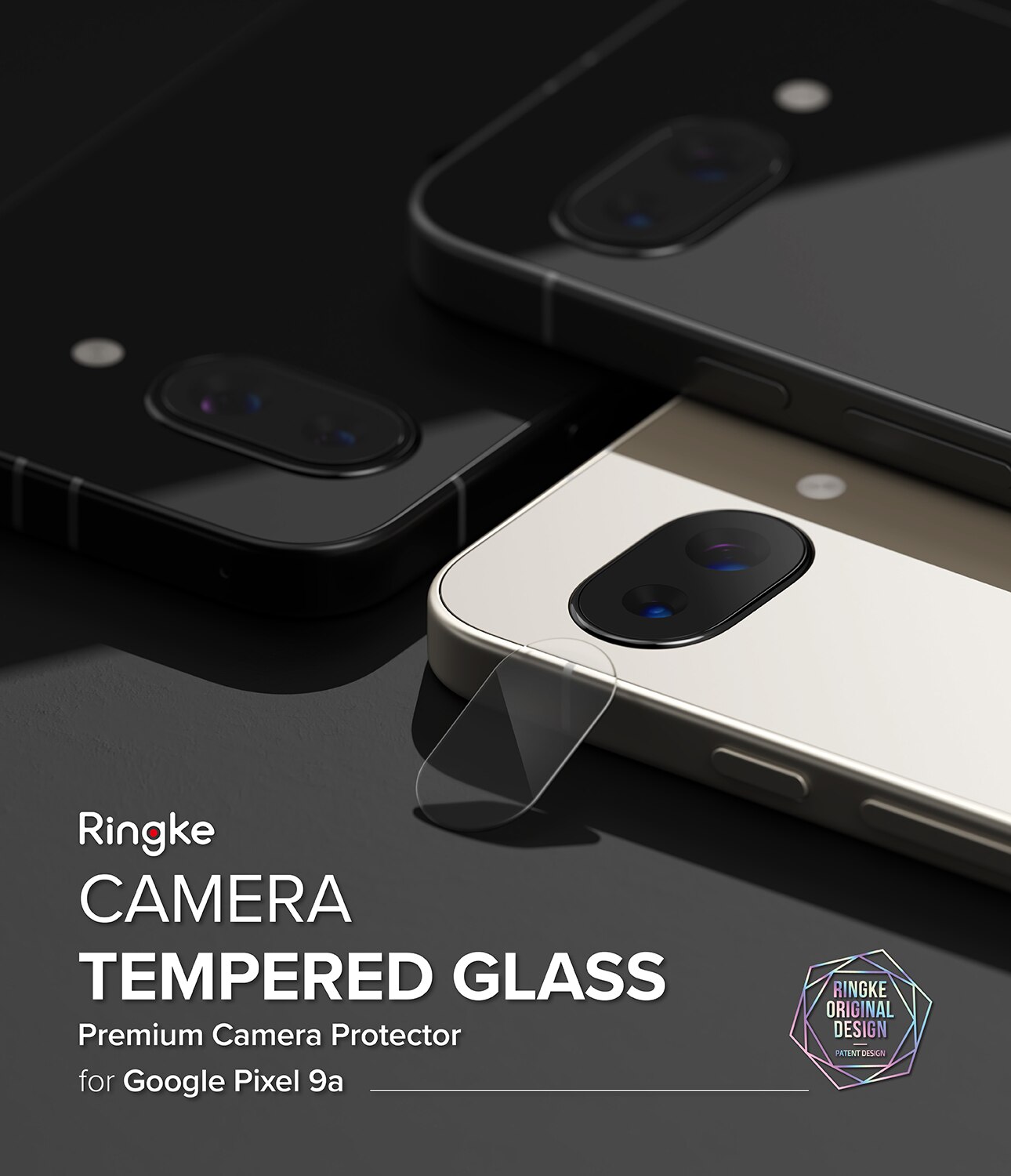 Google Pixel 9a Camera Protector Glass (2-pack) Transparent