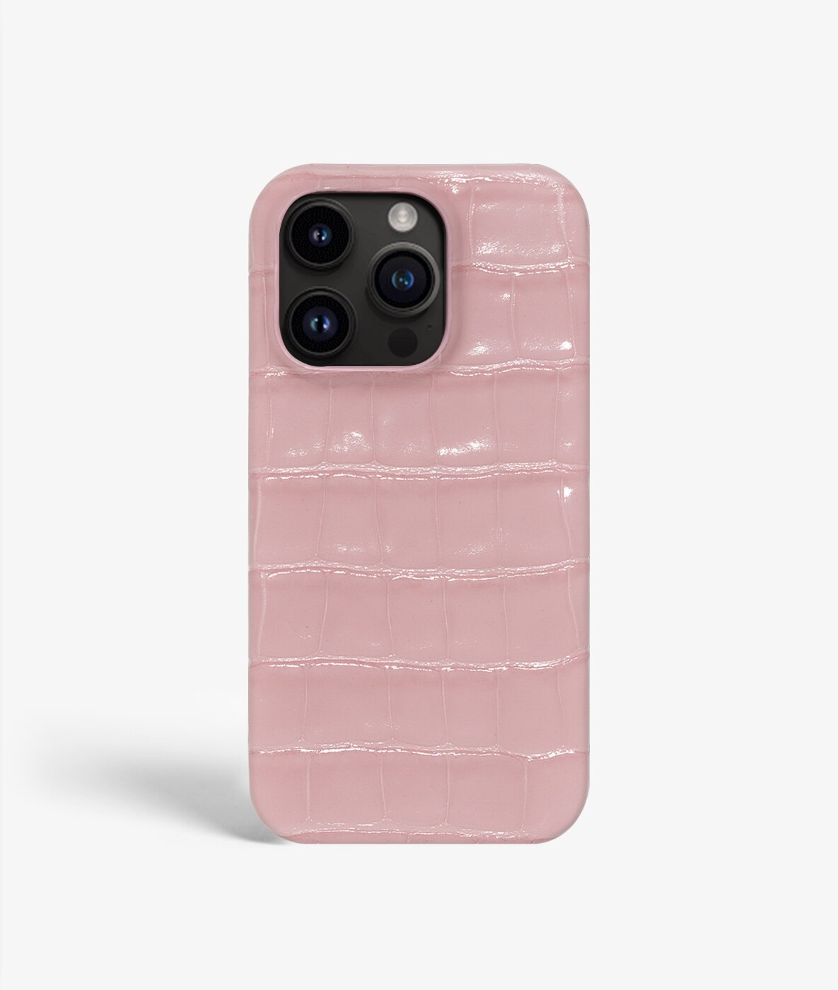 iPhone 14 Pro Case Croco Pink