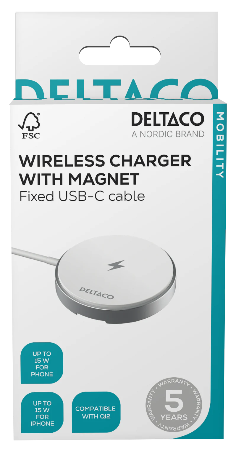 Qi2 Wireless Magnetic Charger 15W White