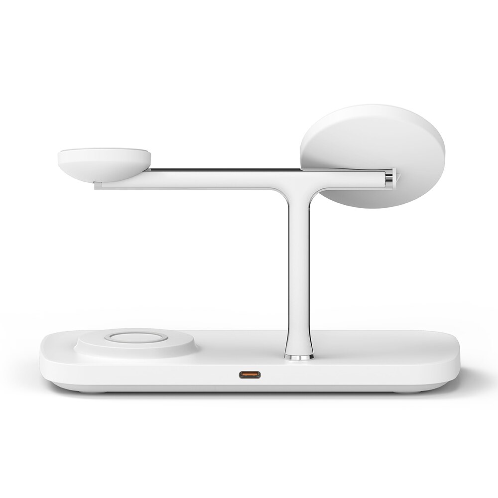 3-in-1 Wireless Charger Stand Qi2 MagSafe White