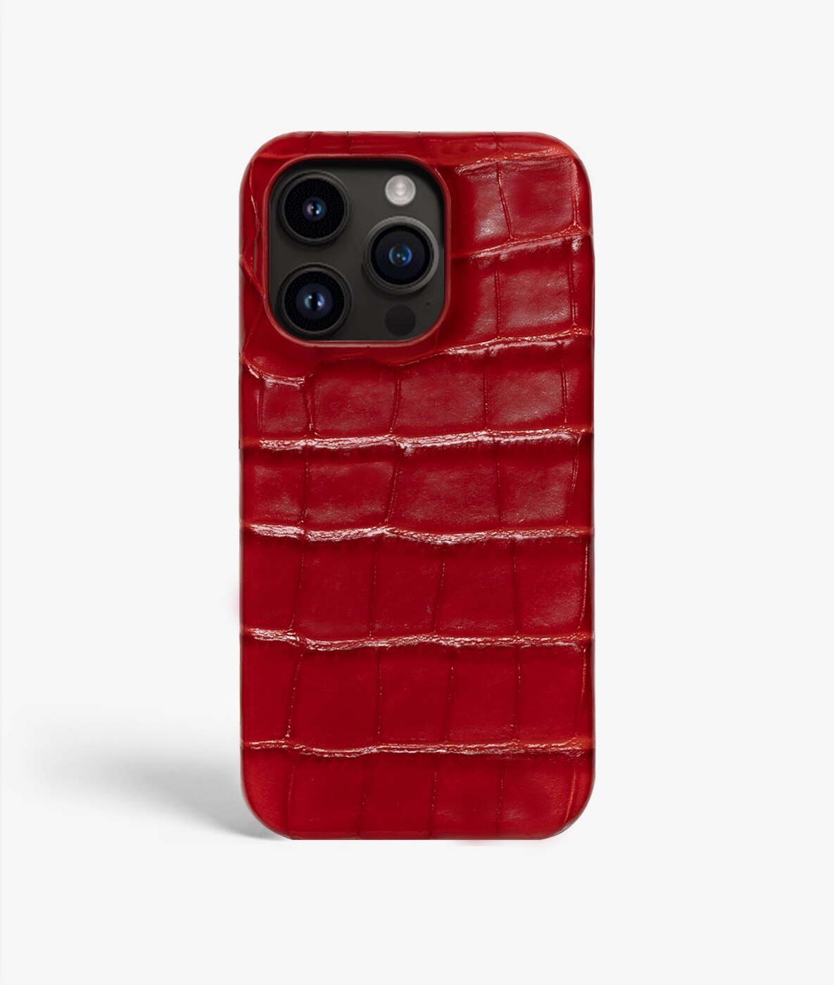 iPhone 14 Pro Max Case Croco Red