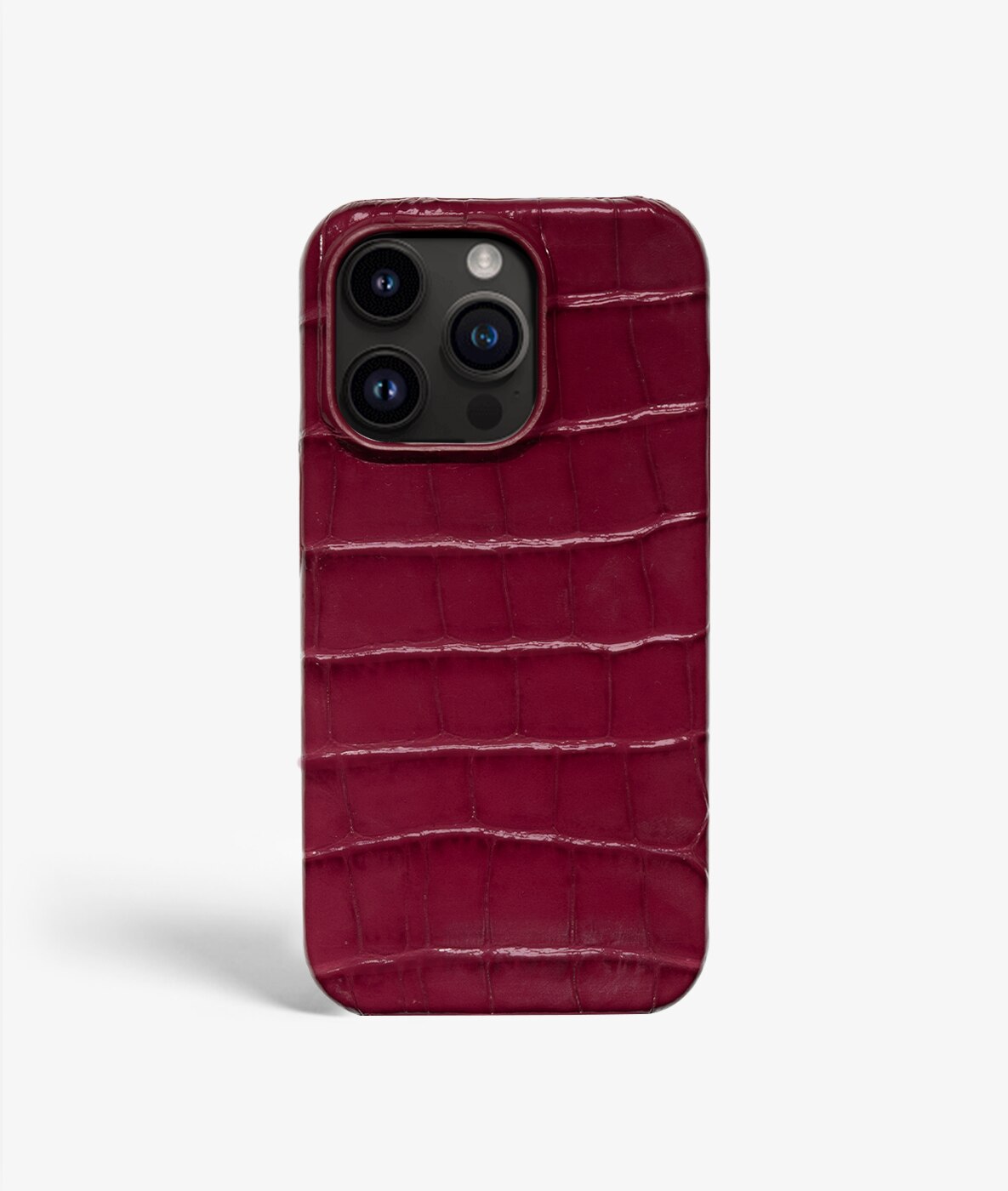 iPhone 14 Pro Case Croco Red