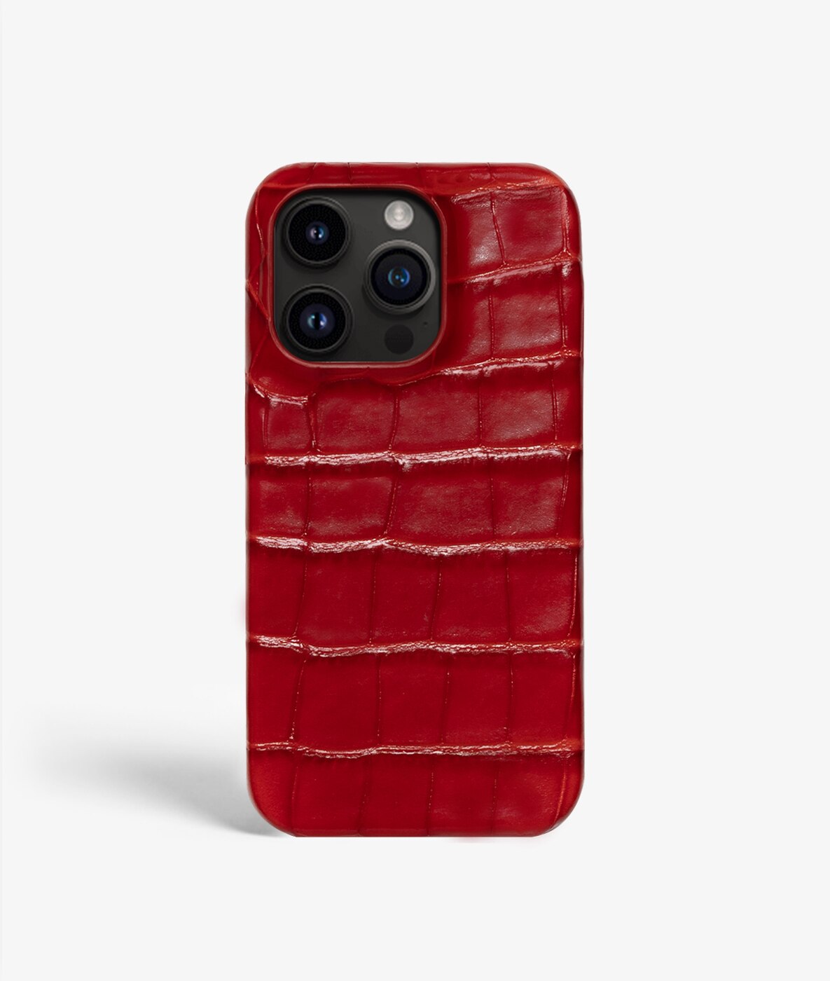 iPhone 14 Pro Case Croco Red