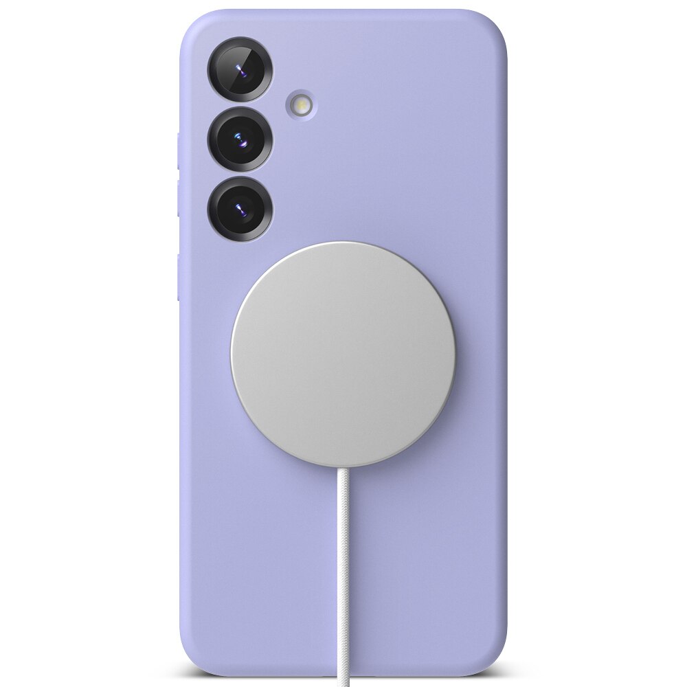 Samsung Galaxy S25 Plus Silicone Magnetic Case Lavender