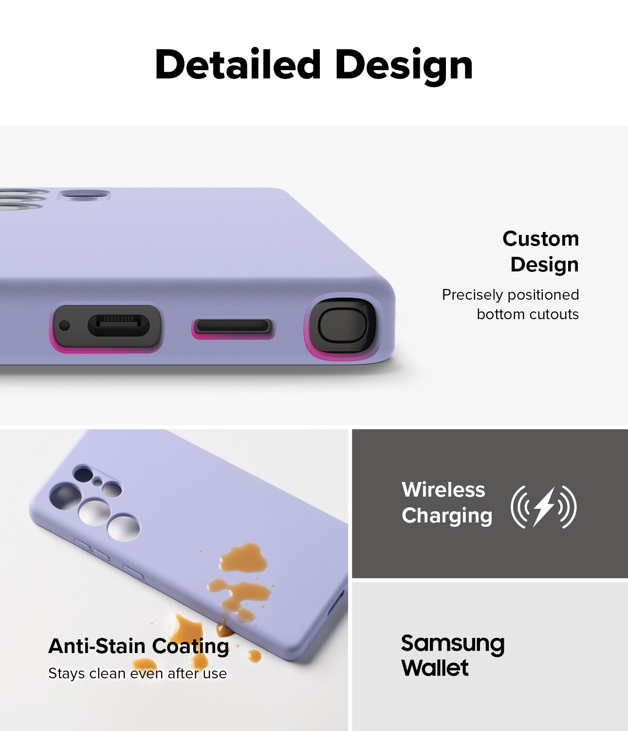 Samsung Galaxy S25 Ultra Silicone Magnetic Case Lavender