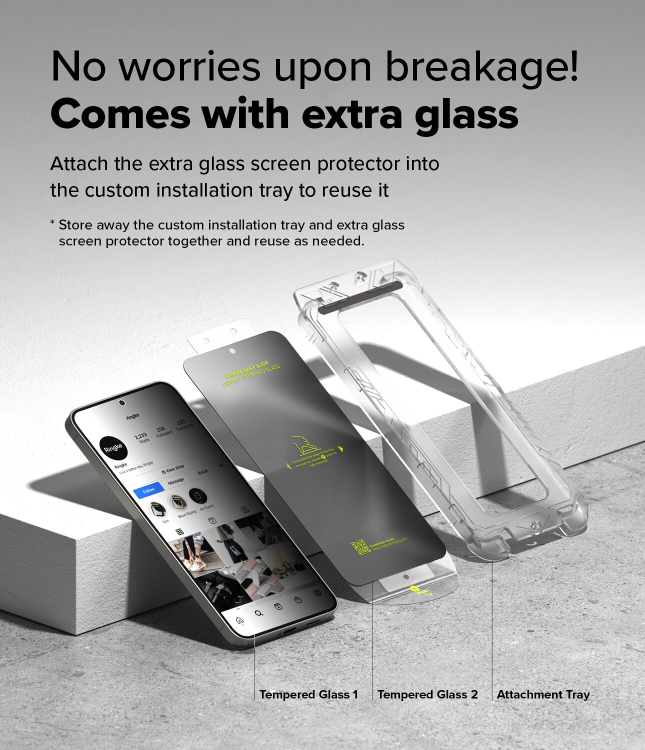 Samsung Galaxy S25 Easy Slide Privacy Glass (2-pack)