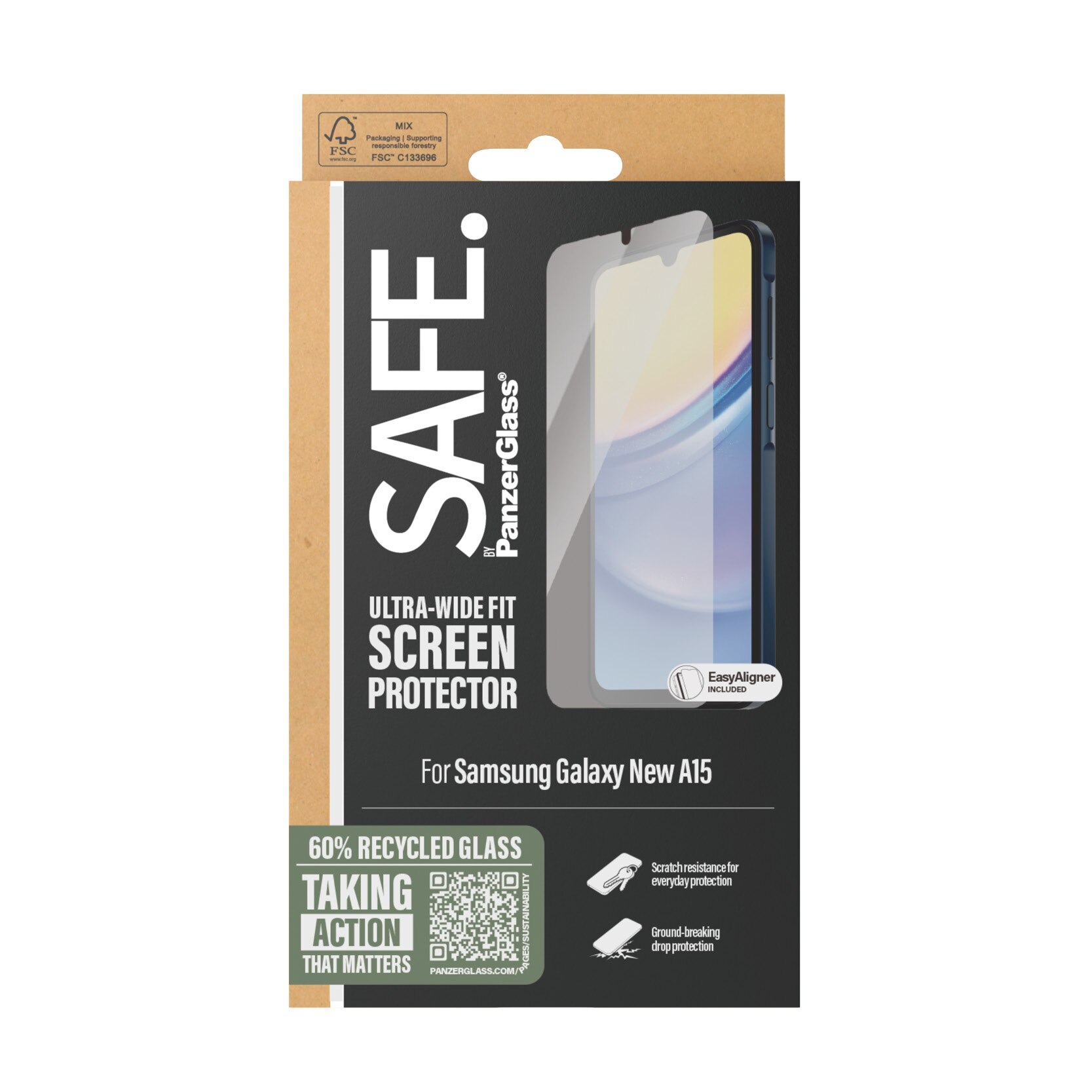 Samsung Galaxy A16 Screen Protector Ultra Wide Fit (with EasyAligner)