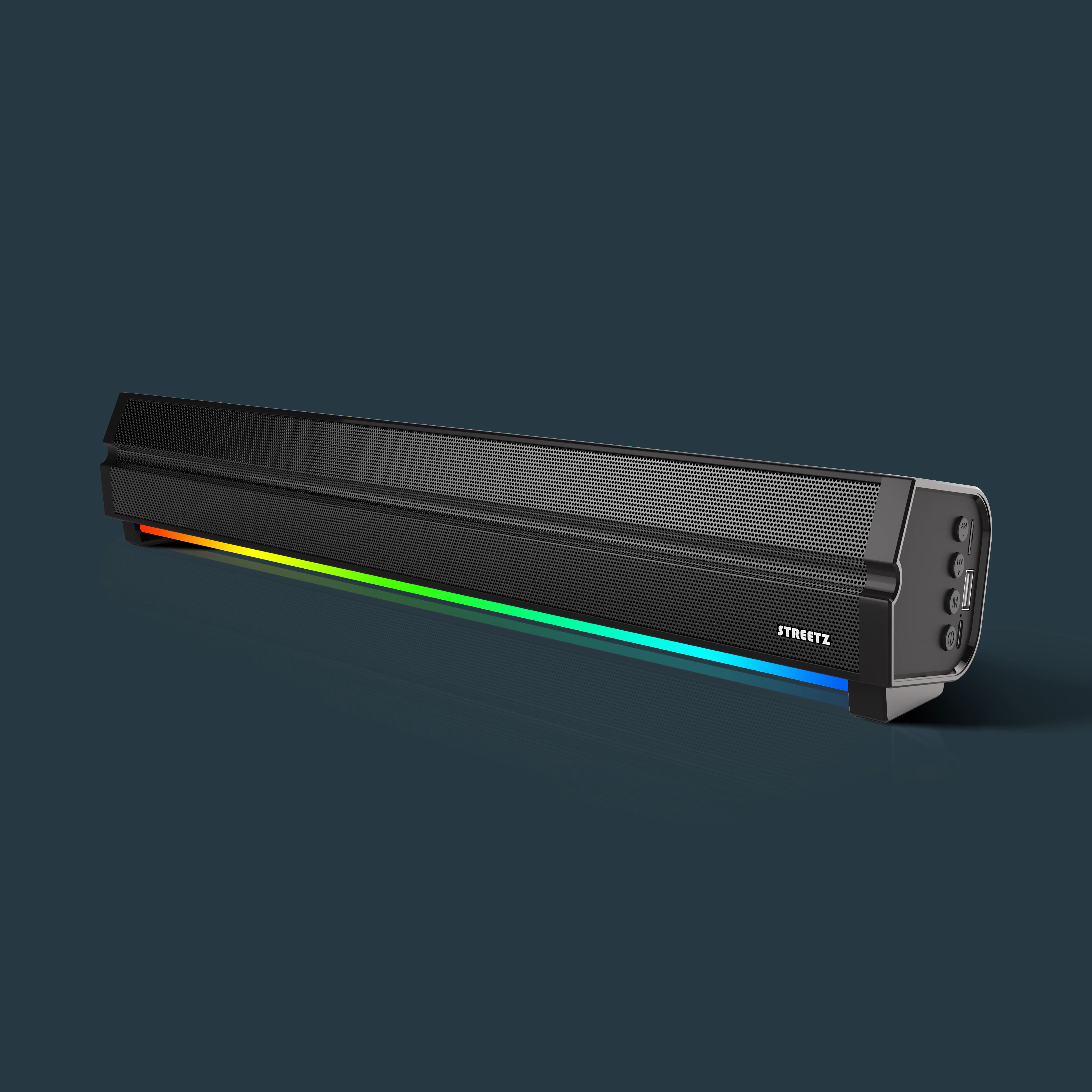 Bluetooth Speaker with RGB Lights Black