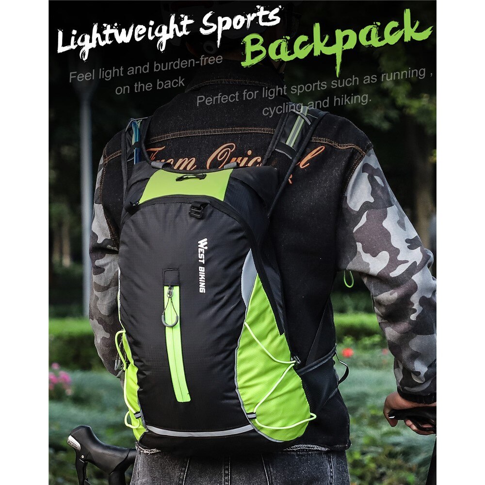 Running and Cycling Backpack Green