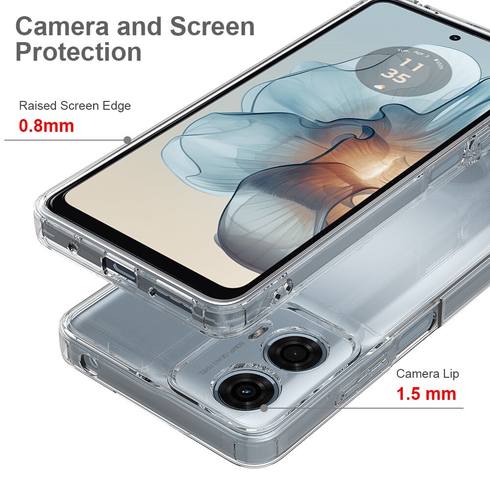 Motorola Moto G85 Hybrid Case Transparent