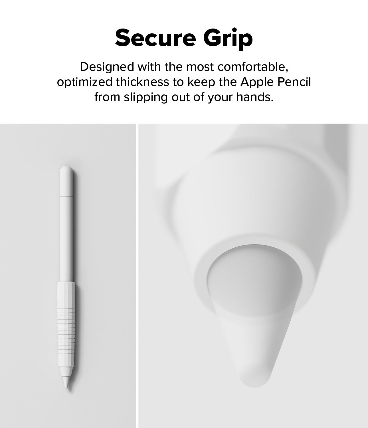 Apple Pencil Silicone Grip Holder White