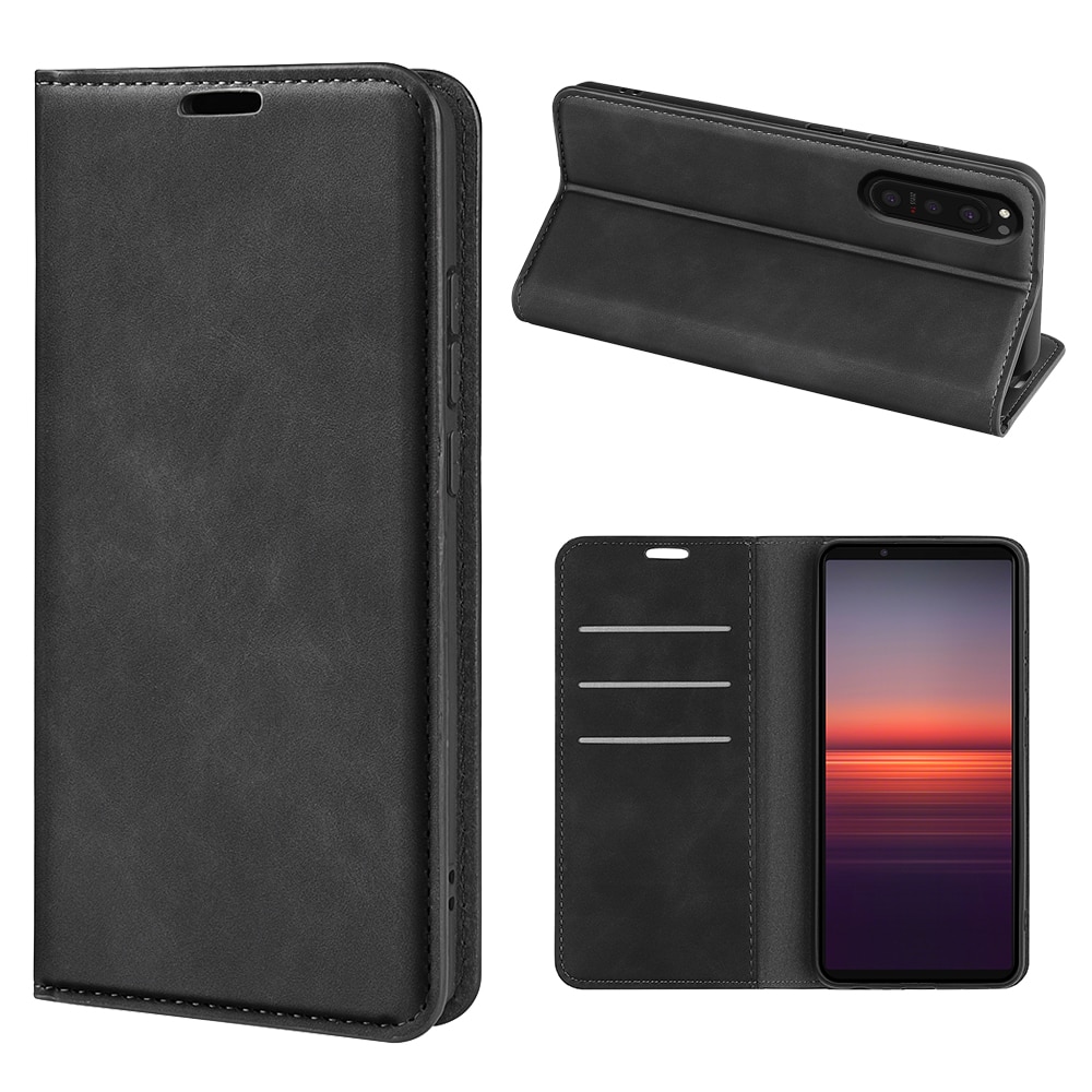 Sony Xperia 5 II Slim Wallet Case Black