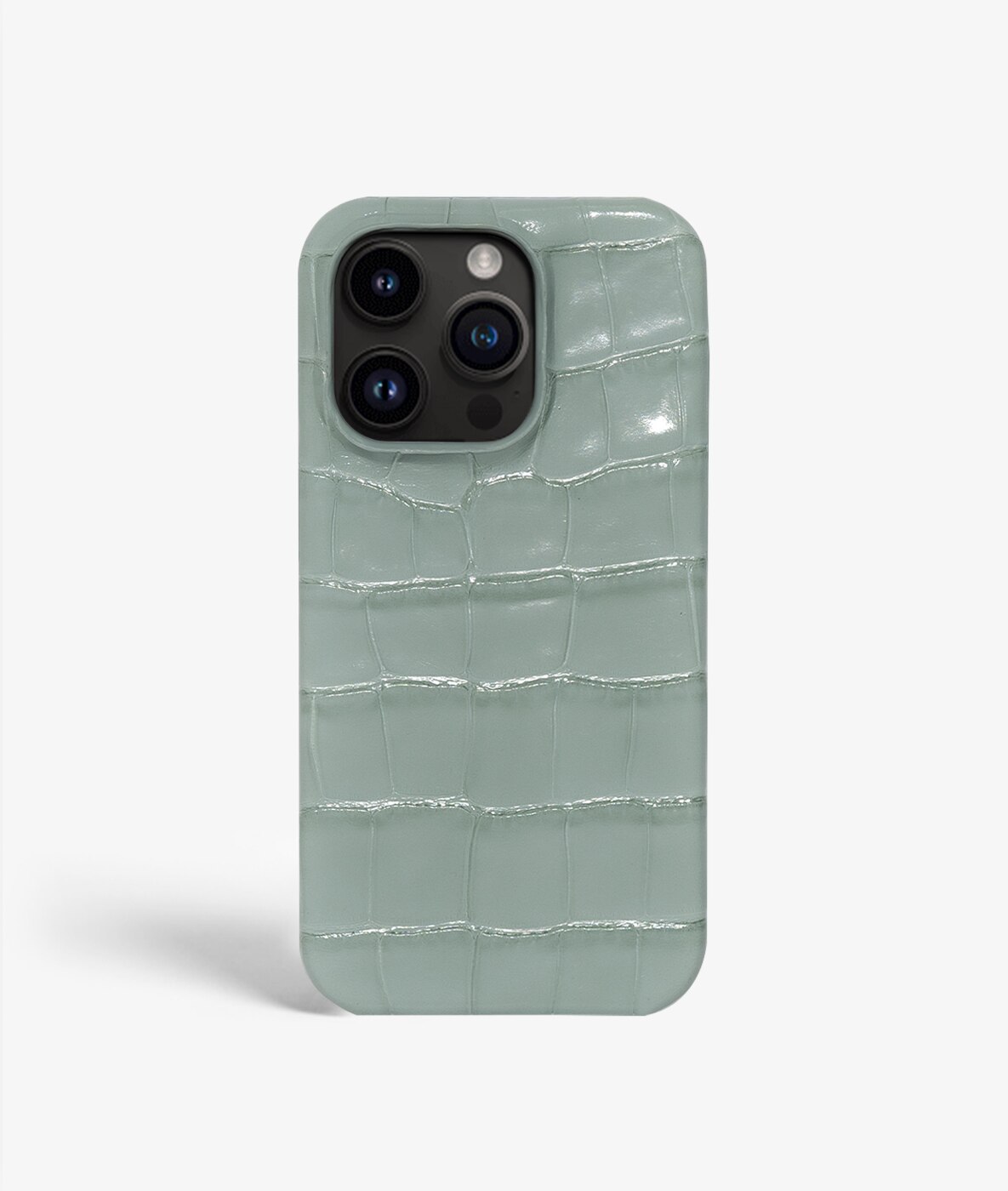 iPhone 13 Pro Max Case Croco Teal