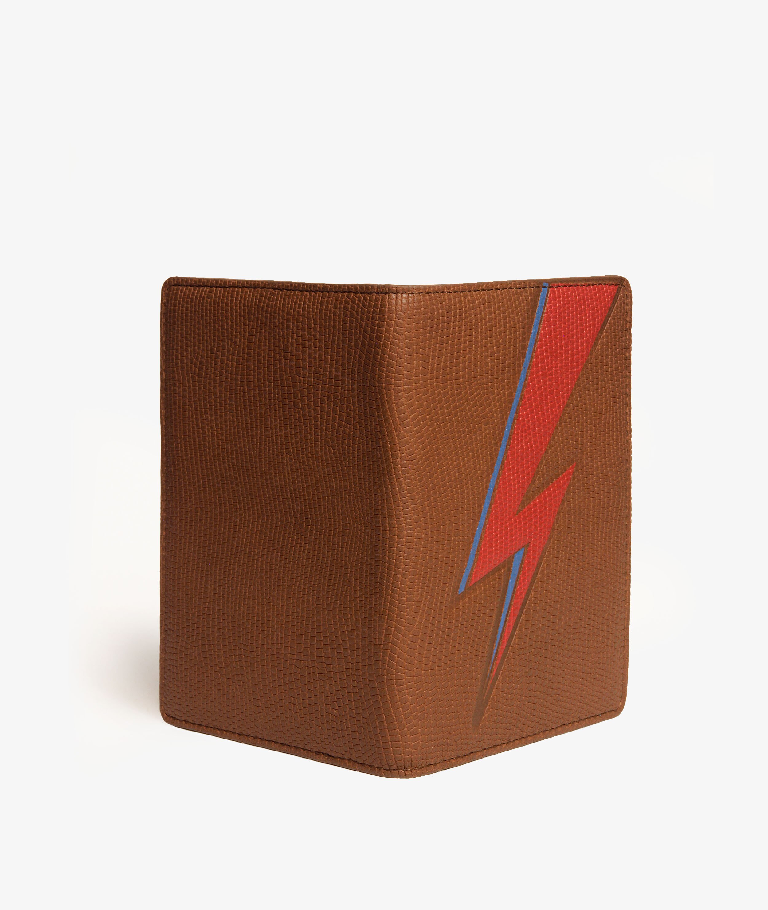 Passport Cover Bowie Lightning Lizard Cognac