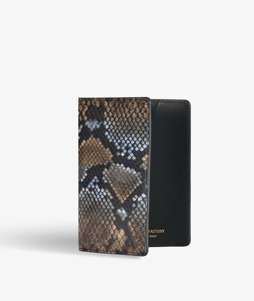 Passport Cover Python Multicolor Sunset Blue