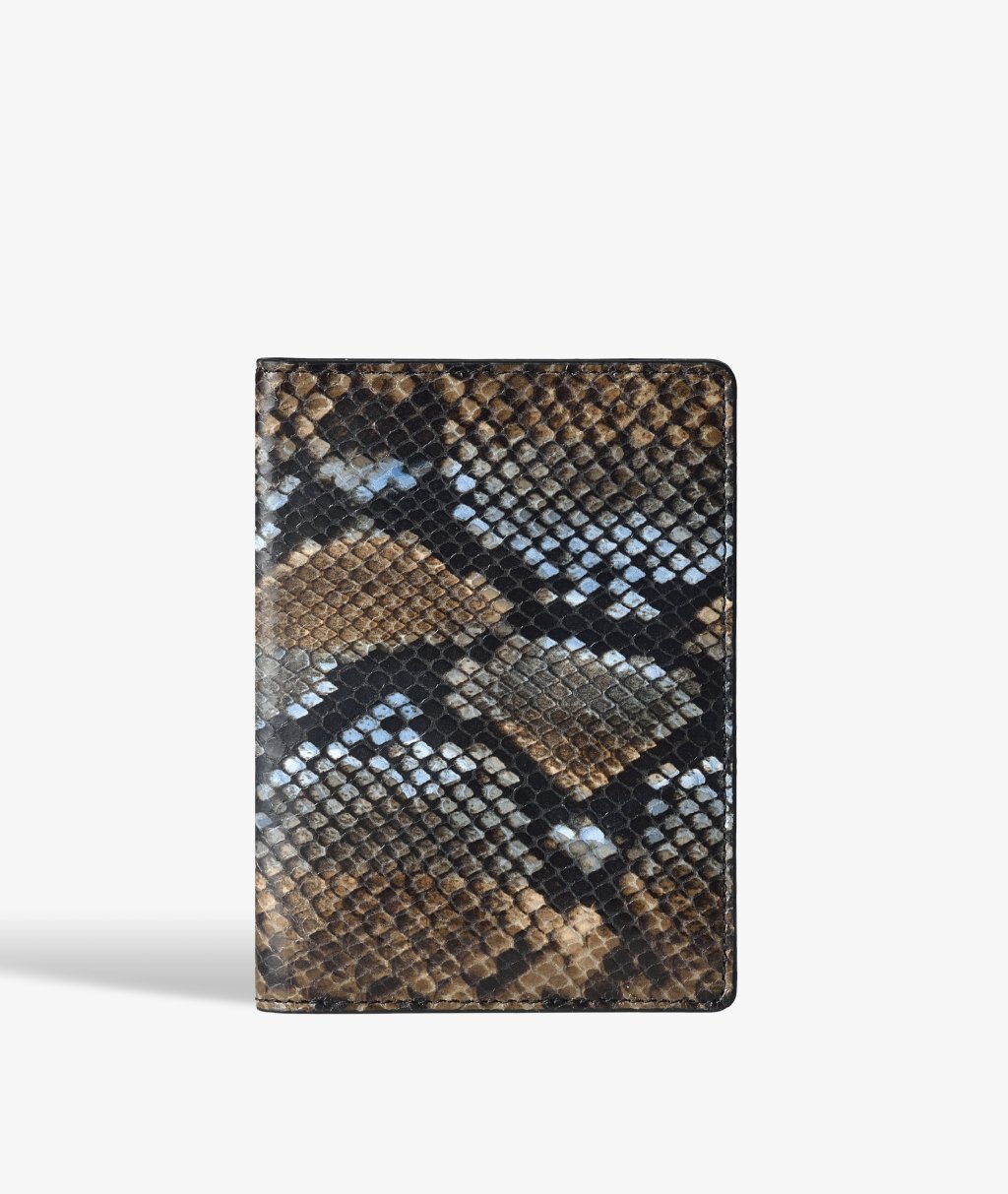 Passport Cover Python Multicolor Sunset Blue