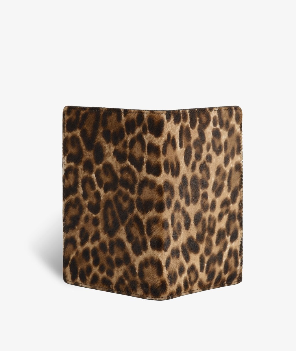 Passport Cover Pony Leopardo Camel