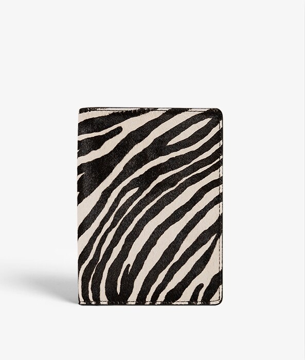 Passport Cover Pony Zebra Black/White