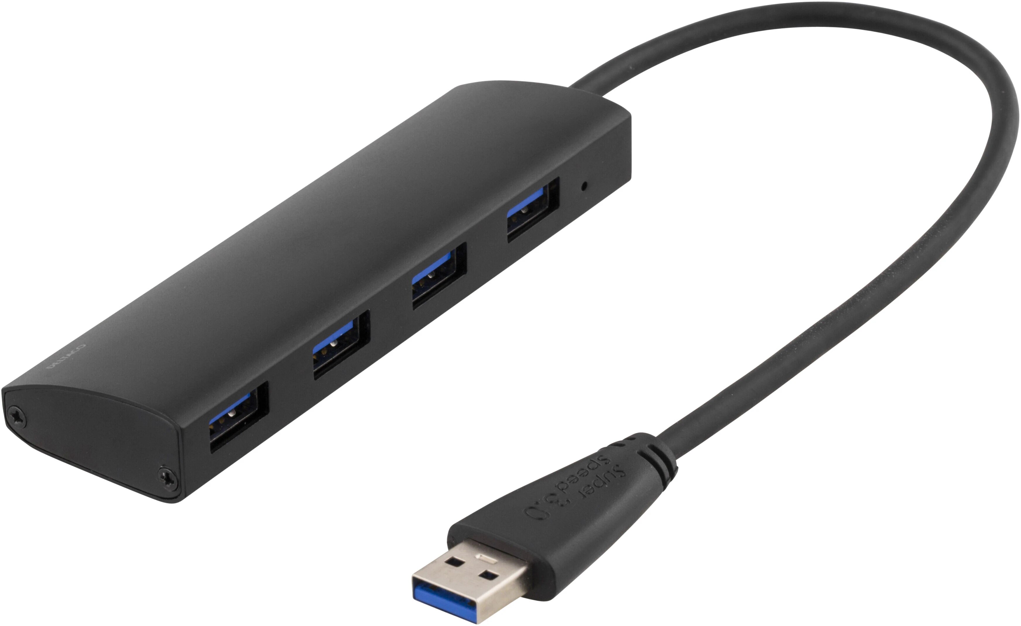 USB-A Hub 4x USB-A Female Black