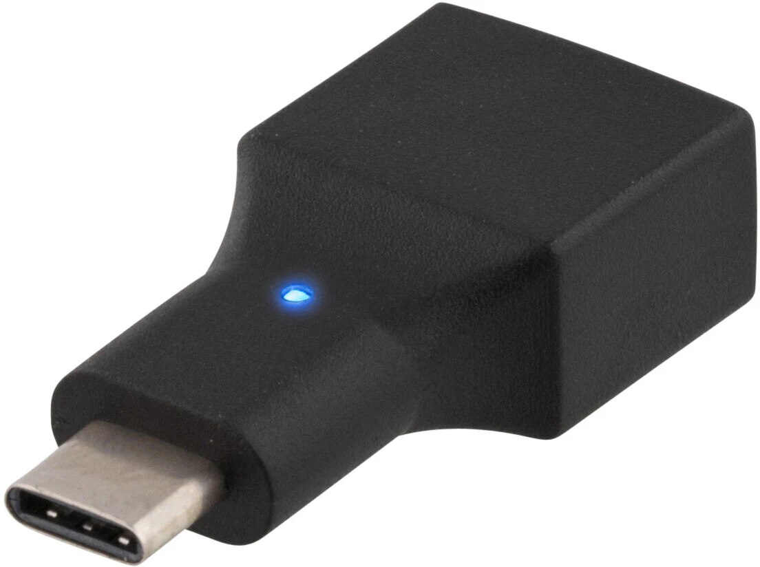 USB 2.0 Adapter USB-C to USB-A Black