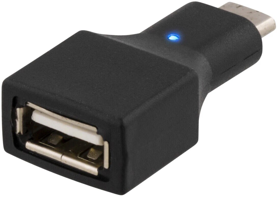 USB 2.0 Adapter USB-C to USB-A Black