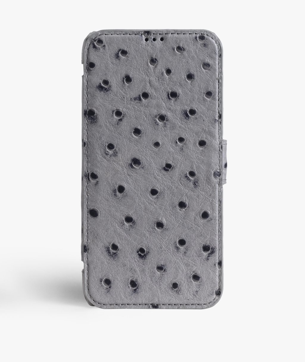 iPhone X/XS Card Case Ostrich Grey