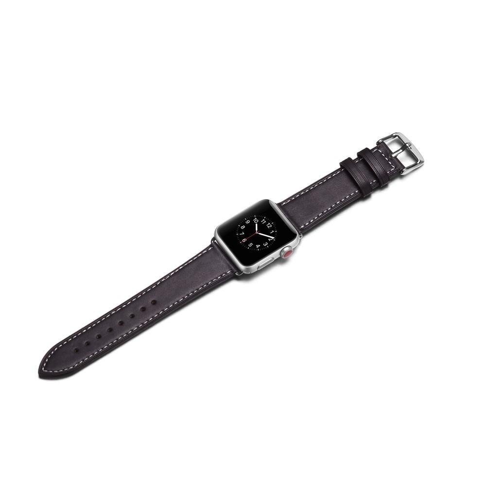 Leather Apple Black 40mm Strap Watch