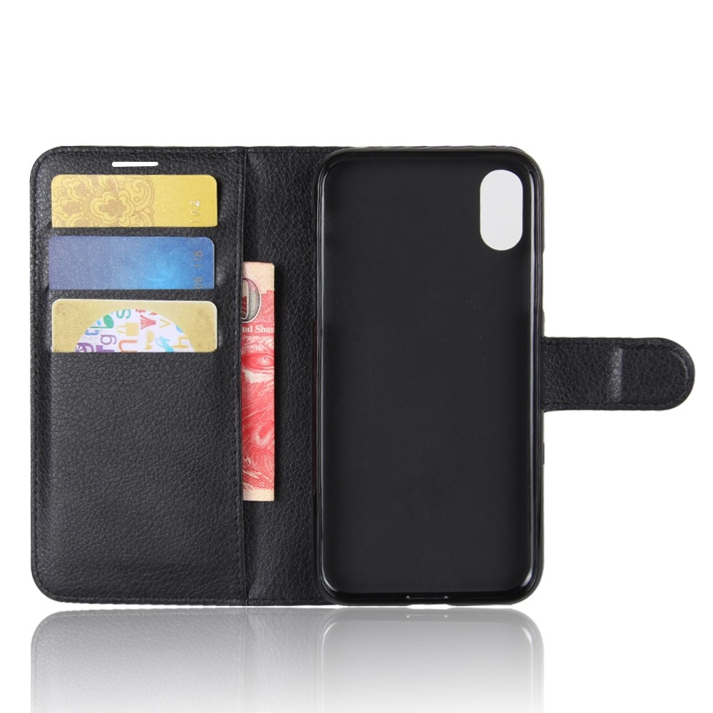 iPhone X/XS Wallet Book Cover Black