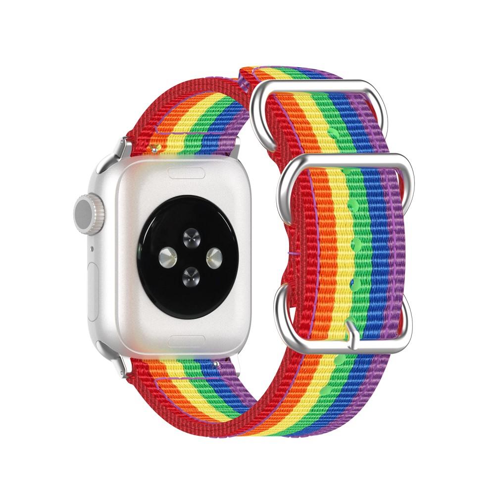 Apple Watch 45mm Series 8 Nato Strap Rainbow