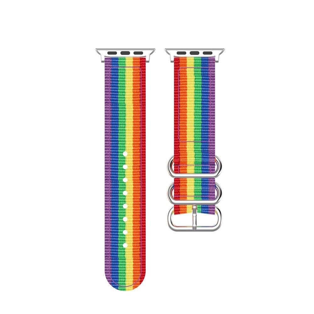 Apple Watch 45mm Series 8 Nato Strap Rainbow